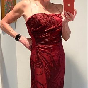 Elie Tahari silk evening gown